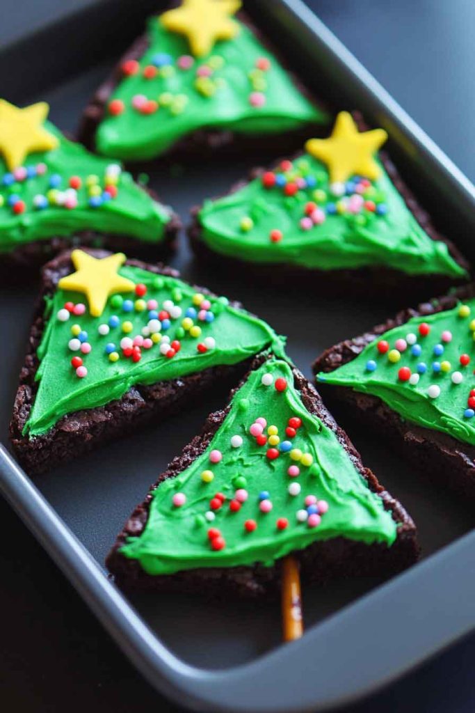 Christmas Tree Brownies