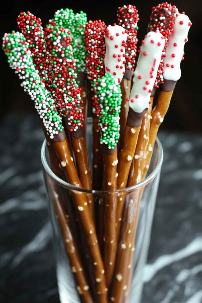 Chocolate-Covered Pretzel Rods