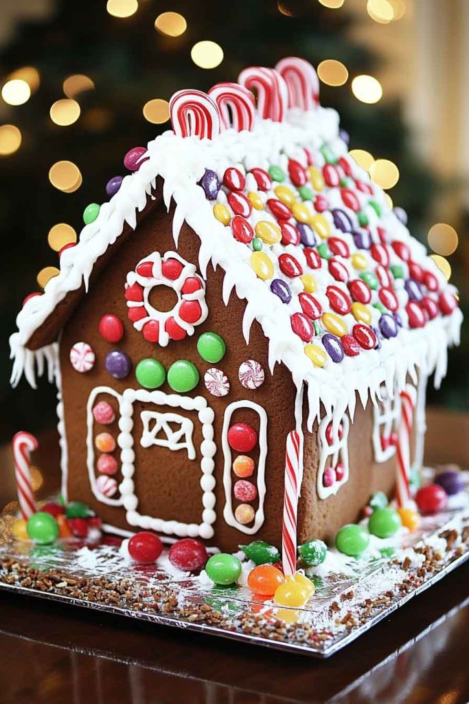 Classic Gingerbread House with Royal Icing