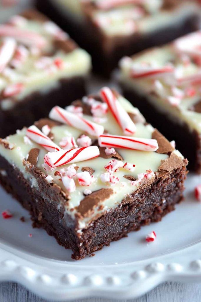 Peppermint Bark Brownies