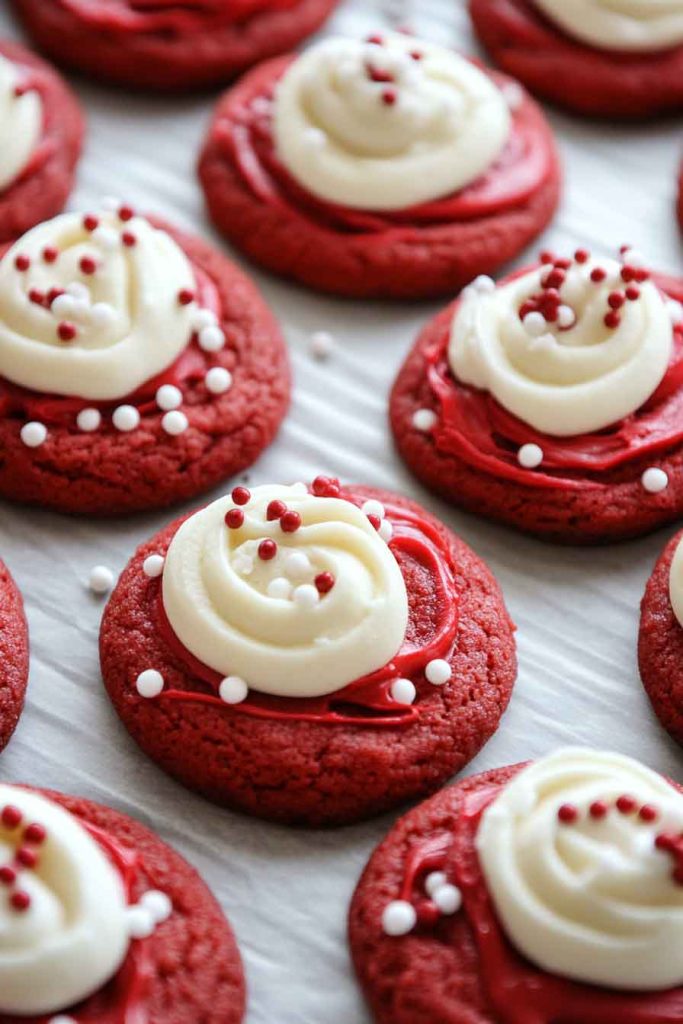 Red Velvet Christmas Cookies