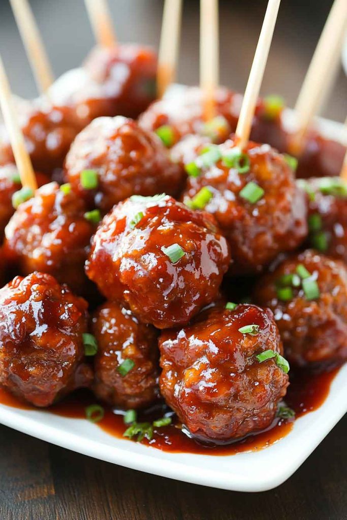 Sweet and Spicy Glazed Meatballs