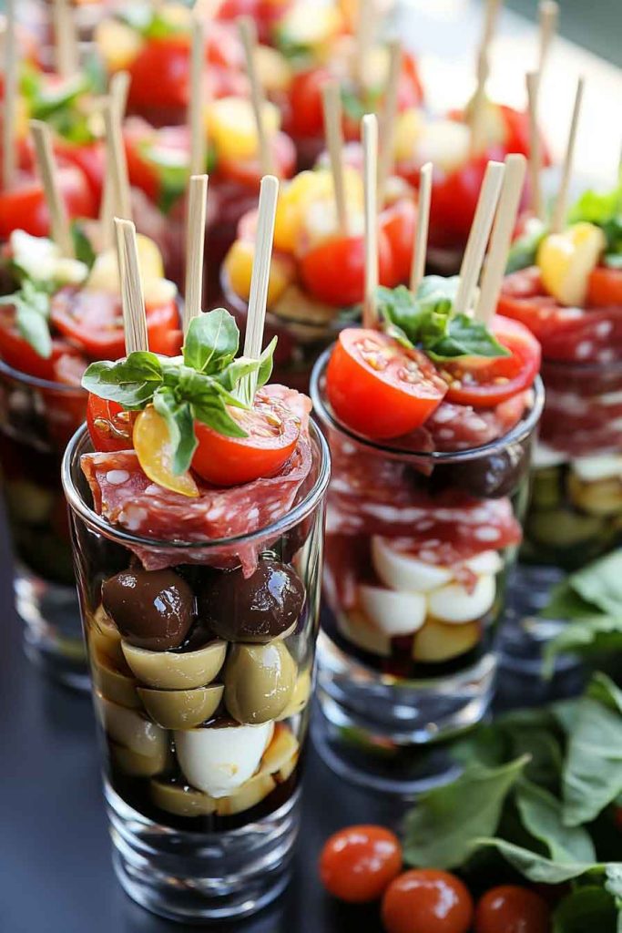 Festive Antipasto Skewers with Italian Flair