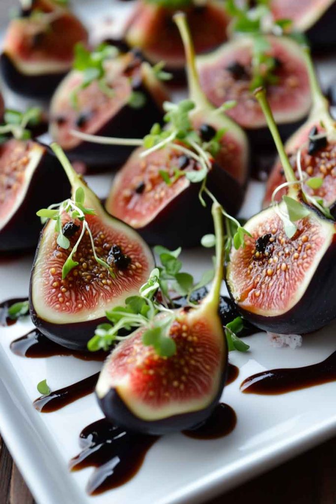 Elegant Figs with Prosciutto and Balsamic Reduction