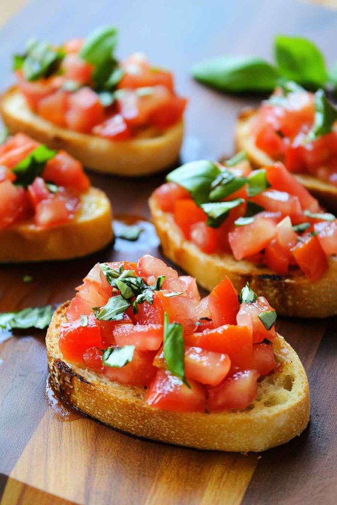  Rustic Bruschetta with Tomato and Basil