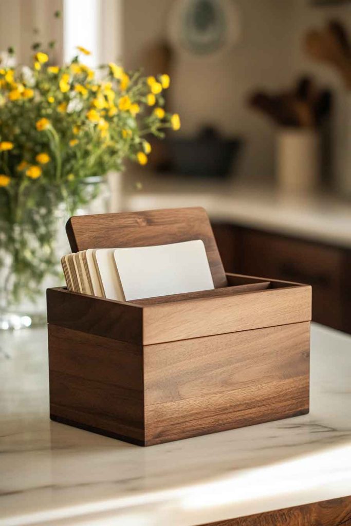Personalized Recipe Box with Cards