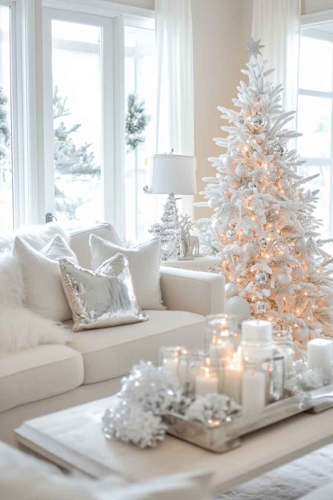Winter Wonderland White Living Room