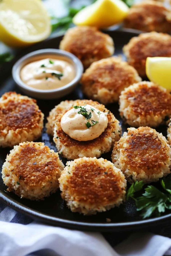 Mini Crab Cakes with Remoulade Sauce