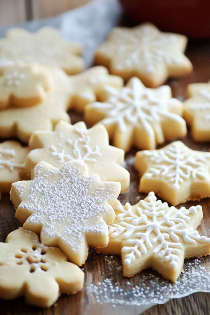 Shortbread Cookies with Festive Designs
