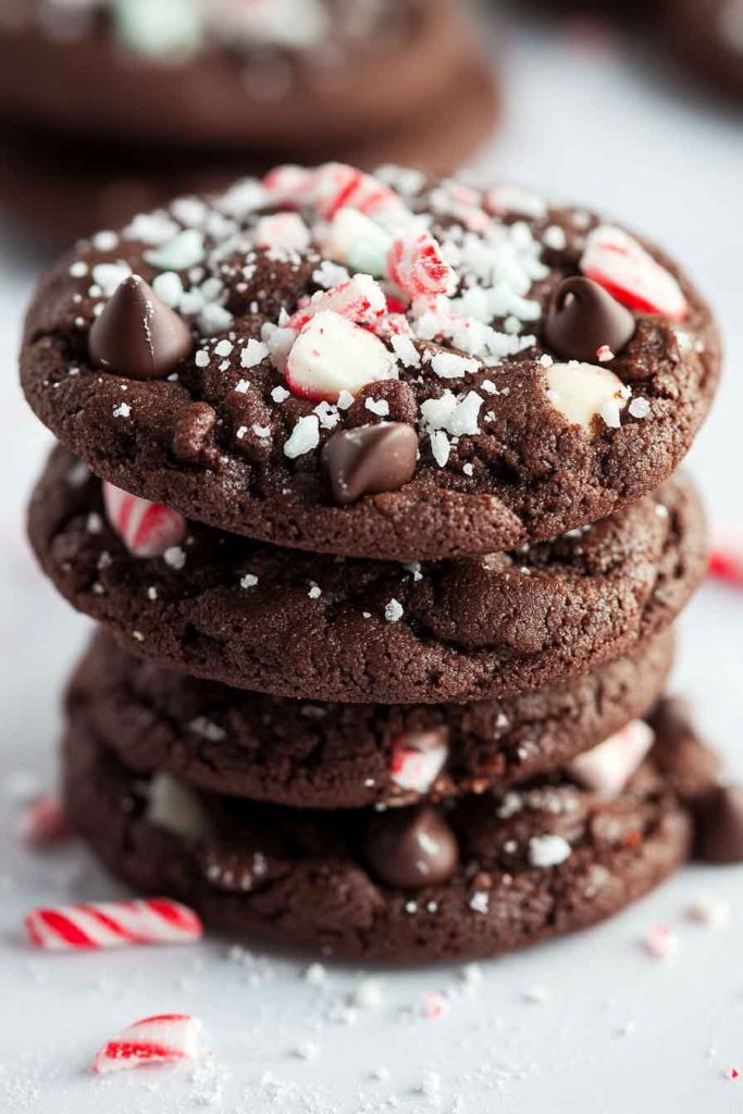 Double Chocolate Peppermint Cookies