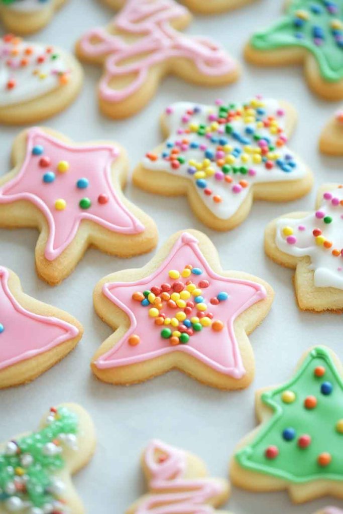 Frosted Cutout Cookies with Decorations