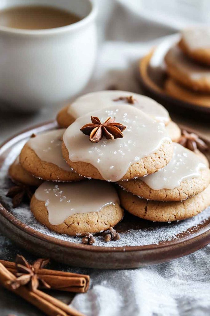 Chai Spice Cookies with Glaze