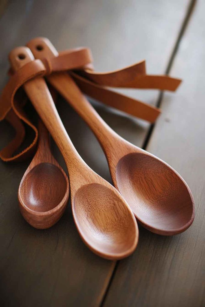 Hand-Carved Wooden Spoon Set