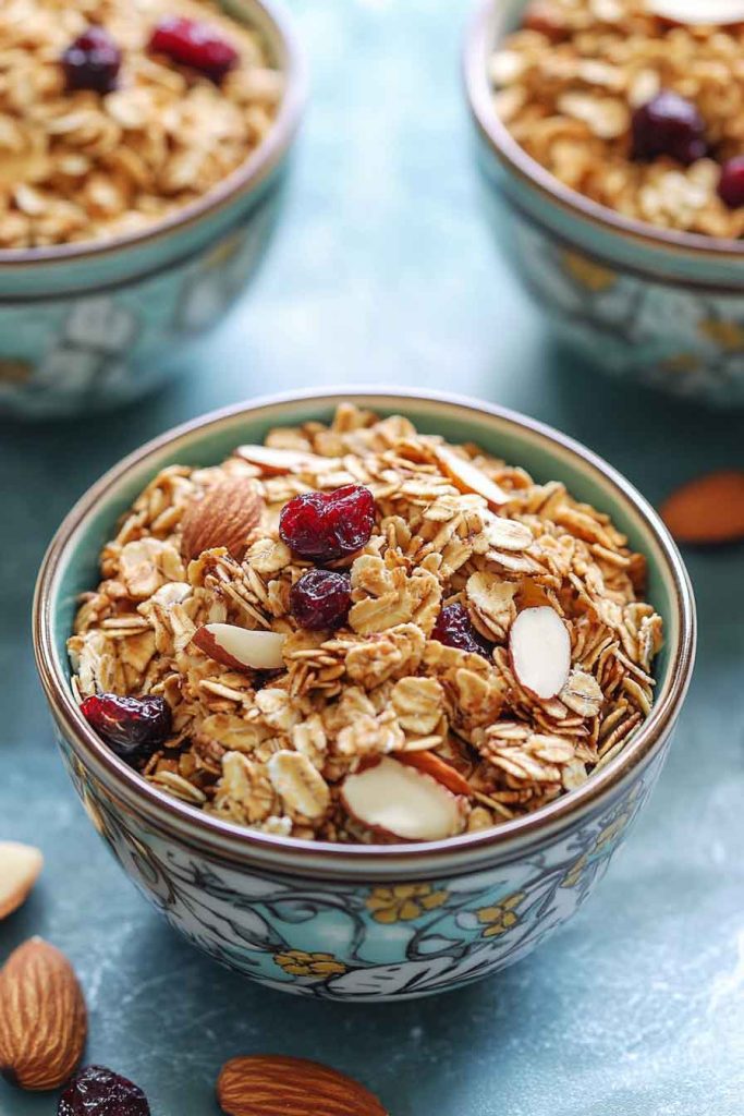 Homemade Granola in Decorative Tins