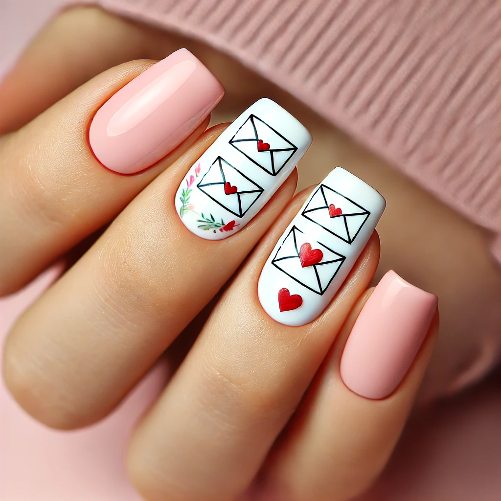 Love Letter-Inspired Nail Art 