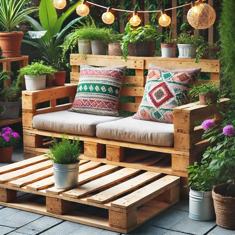 Upcycled Pallet Bench