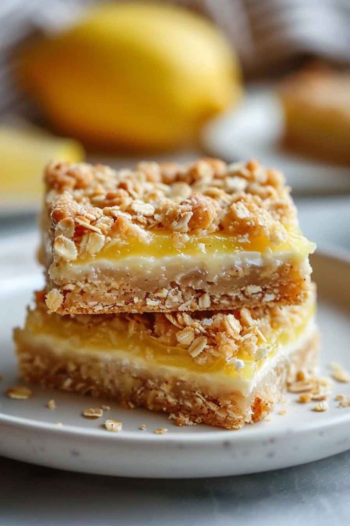 How to Make Oatmeal Lemon Crumble Bars