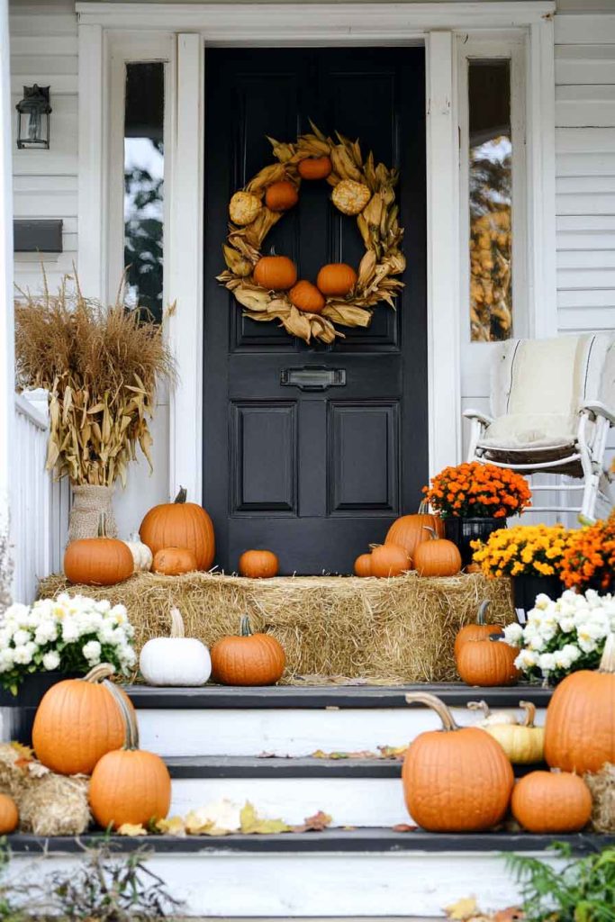 Fall Porch Decorating