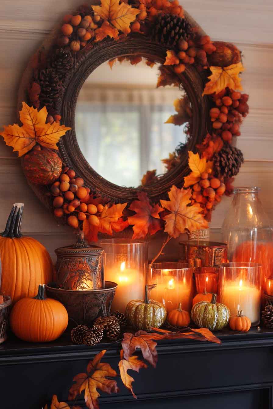 Create a Fall Mantel