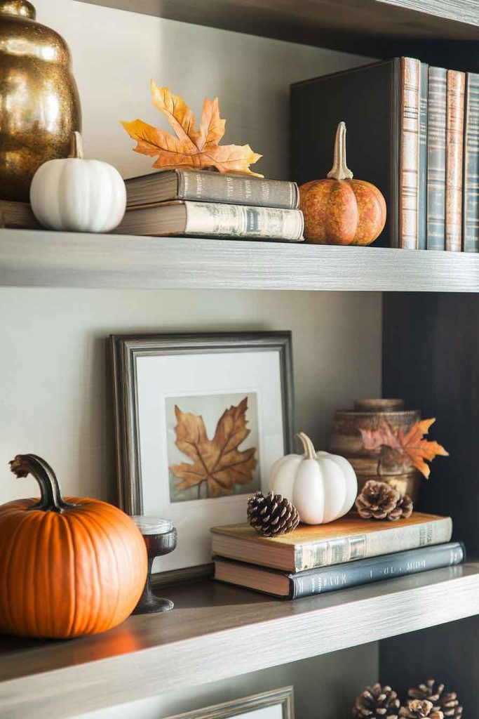. Autumn Shelving Displays