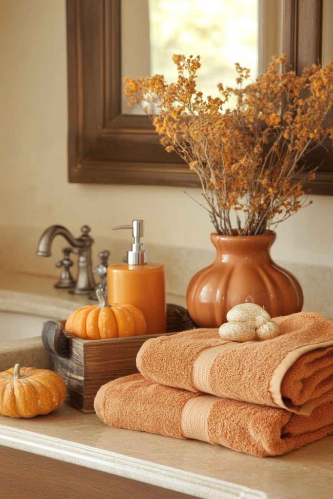 Fall Bathroom Touches